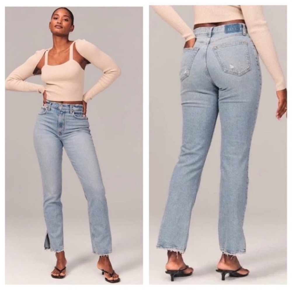 Abercrombie & Fitch 90s Straight Ultra High Rise Jeans women’s size 25/0 Short